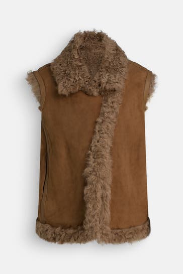 MACKAGE Lammfellweste 'Kasia' braun