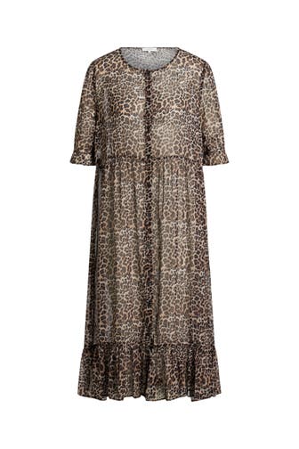 ROSEMUNDE Blusenkleid animal gemustert