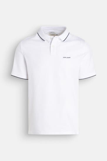PEPE JEANS Polo-Shirt 'Eric' weiß