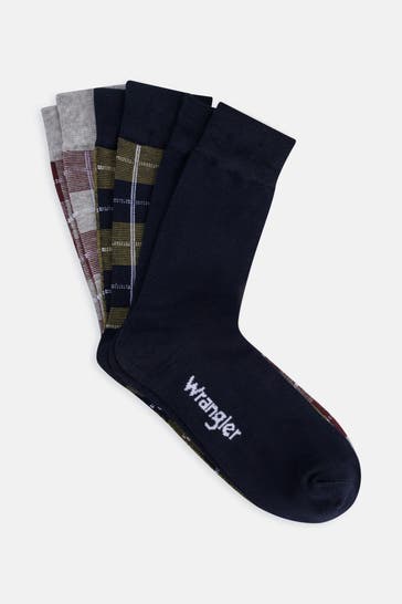 WRANGLER 3er-Pack Strümpfe 'Raeburn' mehrfarbig