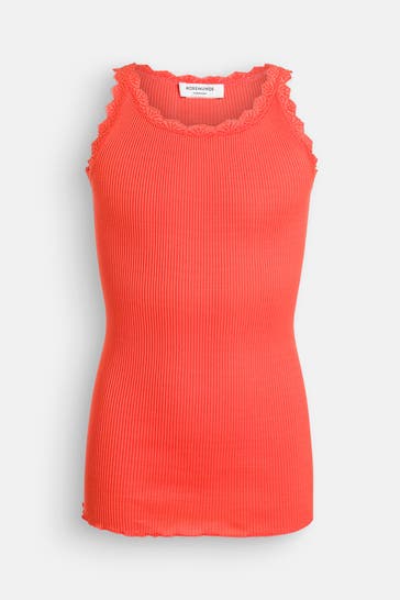 ROSEMUNDE Seidenmix-Top neonorange