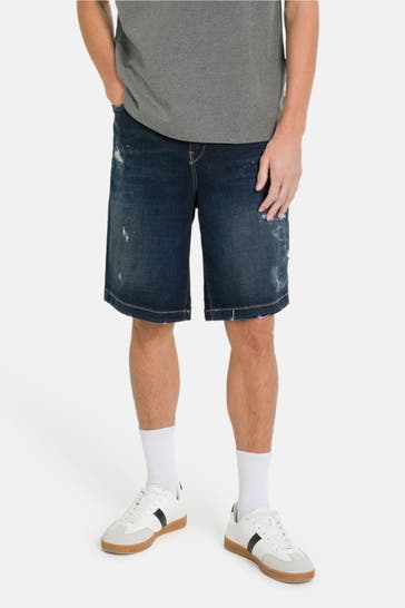 ELIAS RUMELIS Jeansshorts dunkelblau