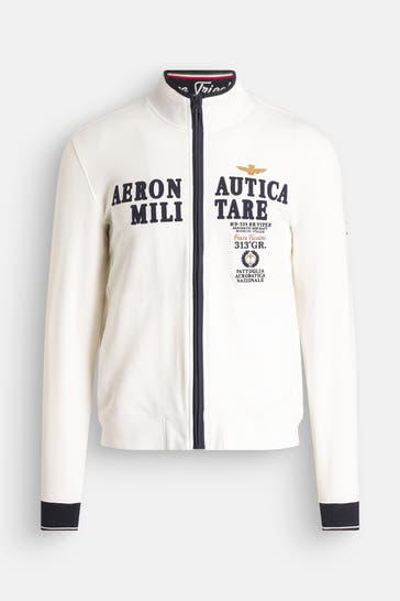 AERONAUTICA MILITARE Strickjacke weiß