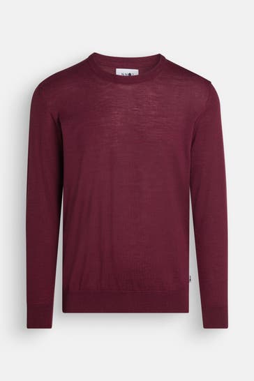 NN07 Strickpullover 'Barca' dunkelrot