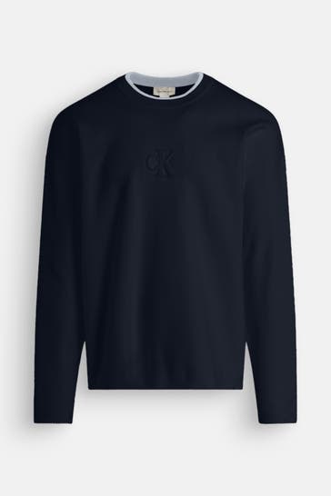 CALVIN KLEIN Navy Knit Sweater