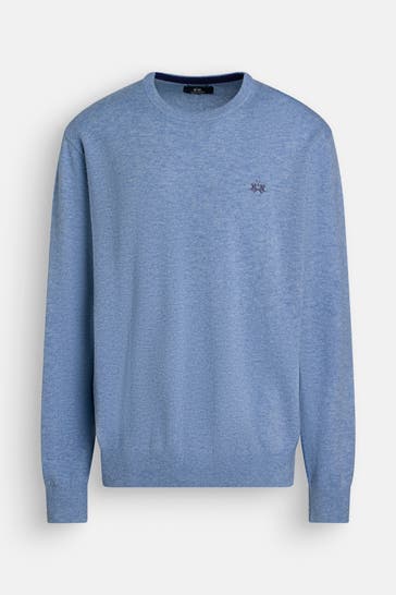LA MARTINA Wollpullover aqua