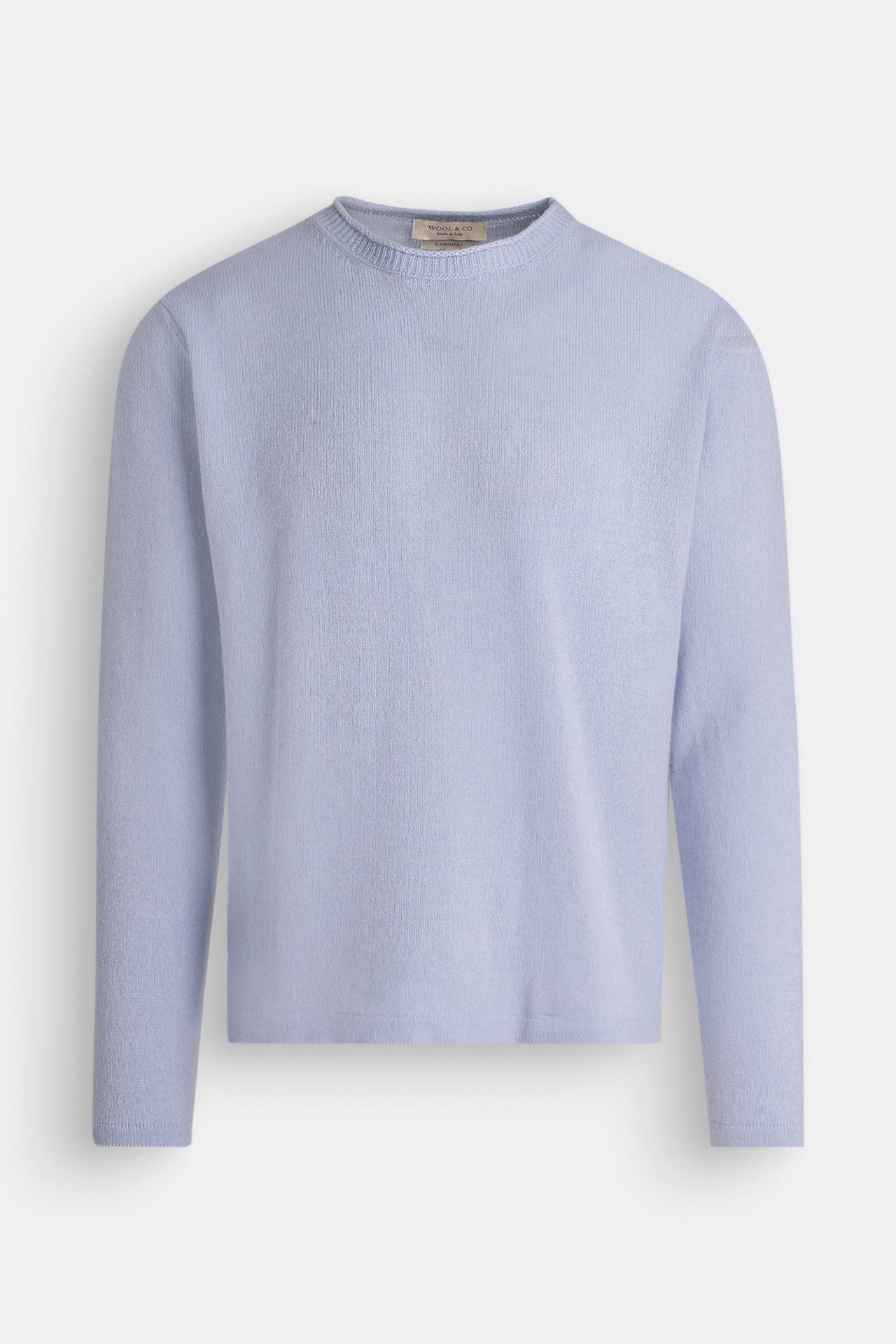 WOOL & CO Kaschmir-Strickpullover taubenblau, Bild 1