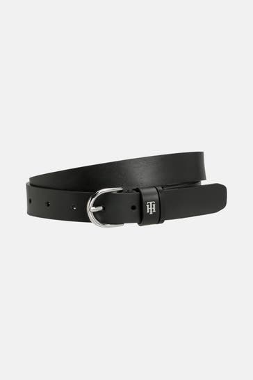 TOMMY HILFIGER Ledergürtel schwarz
