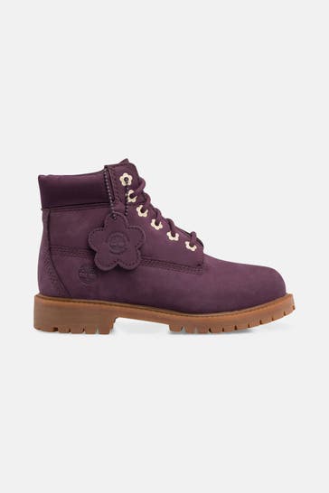 TIMBERLAND Schnürstiefel lila