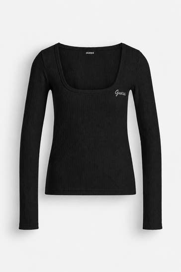 GUESS Longsleeve schwarz
