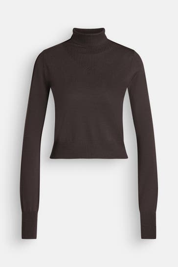 FILIPPA K Rolkragenpullover dunkelbraun