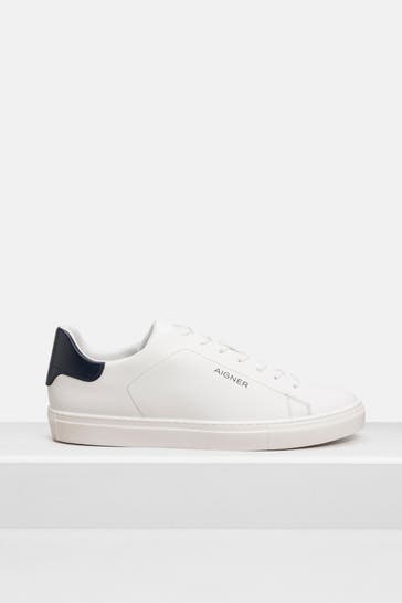 AIGNER Leder-Sneaker 'Ron 1A' weiß
