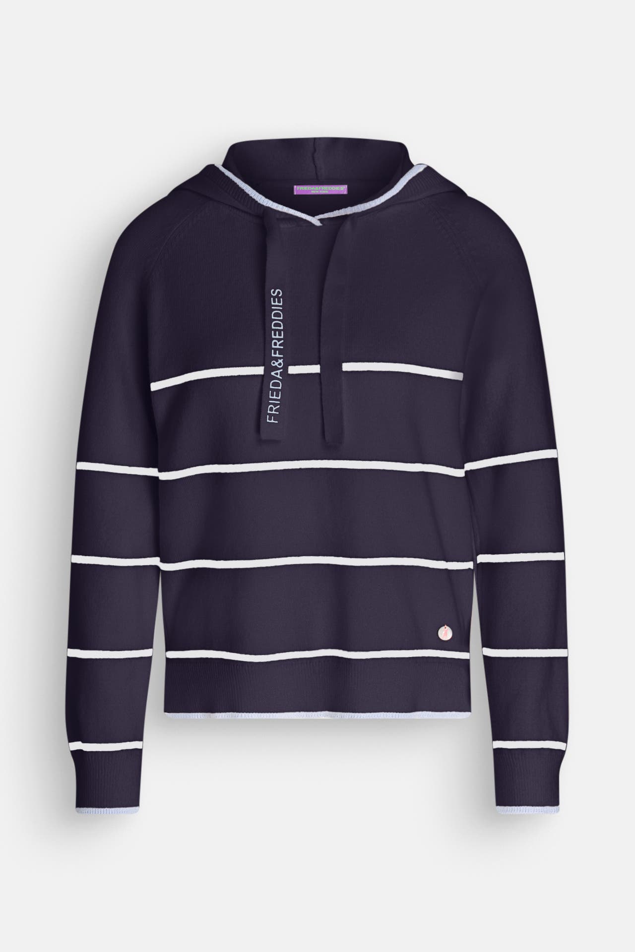 FRIEDA & FREDDIES NY Strick-Hoodie gestreift, Bild 1