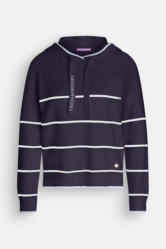 FRIEDA & FREDDIES NY Strick-Hoodie gestreift