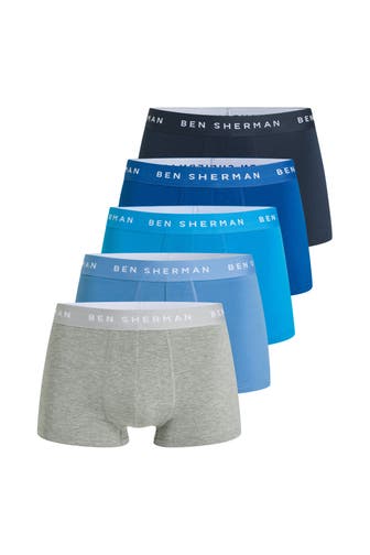 BEN SHERMAN 5er-Pack Boxer Trunks mehrfarbig
