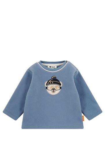 STEIFF Fleece-Pullover graublau