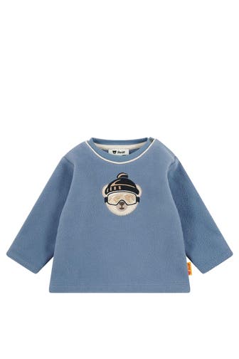 STEIFF Fleece-Pullover graublau
