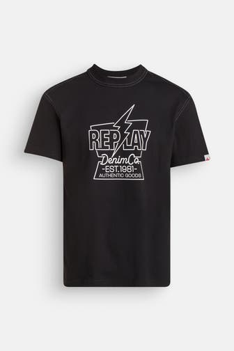 REPLAY T-Shirt schwarz