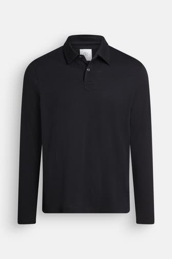 BOGNER Polo-Langarmshirt 'Lennon' schwarz