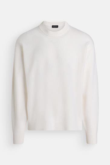 ROBERTO COLLINA Kaschmirpullover 'Girocollo' ecru