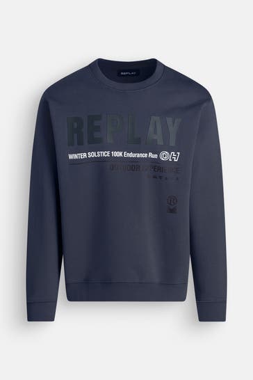 REPLAY Sweatshirt dunkelblau