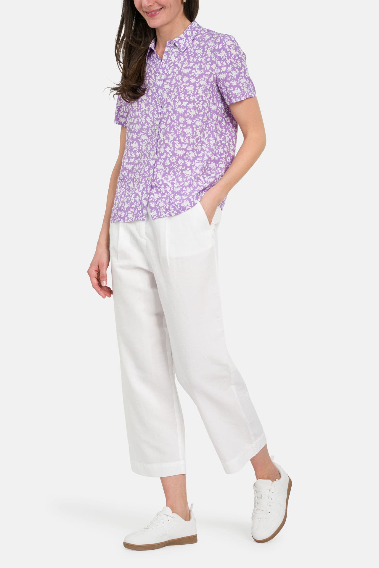 MARC O'POLO DENIM Leinenmix-Hose offwhite, Bild 1