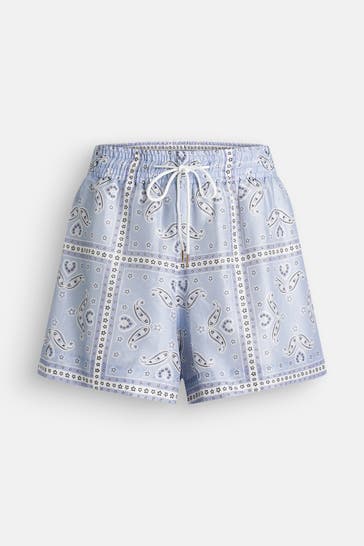 SANDRO Leinenmix-Shorts mehrfarbig