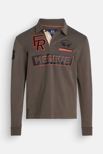 LA MARTINA Langarm-Polo khaki
