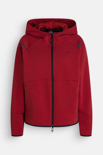 UNDER ARMOUR Sweatjacke rot