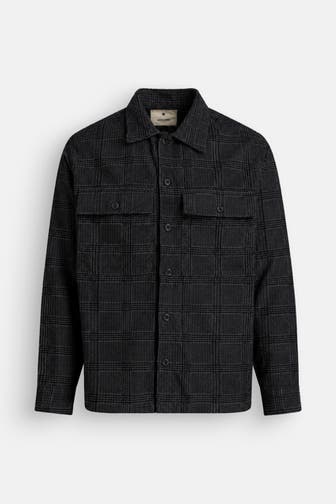 JACK & JONES Cord-Overshirt kariert