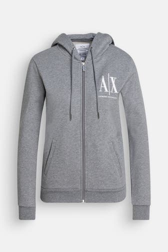 ARMANI EXCHANGE Sweatjacke grau