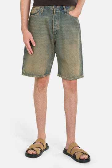 JACK & JONES Jeansshorts 'Jjialex' blau