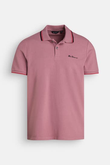 BEN SHERMAN Polo-Shirt altrosa