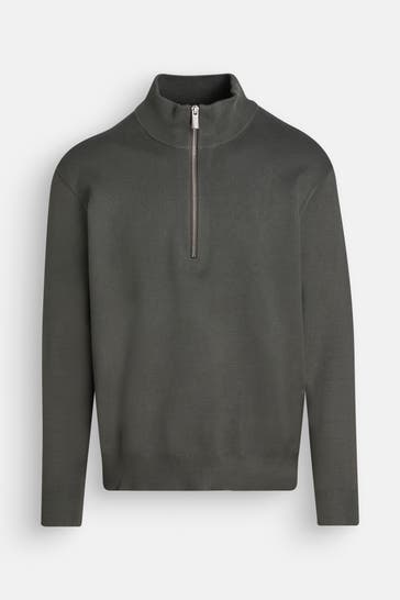 CALVIN KLEIN Strick-Troyer graugrün