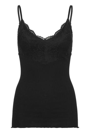 ROSEMUNDE Seidenmix-Top schwarz