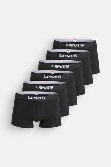 LEVI'S® 6er-Pack Boxer Trunks schwarz