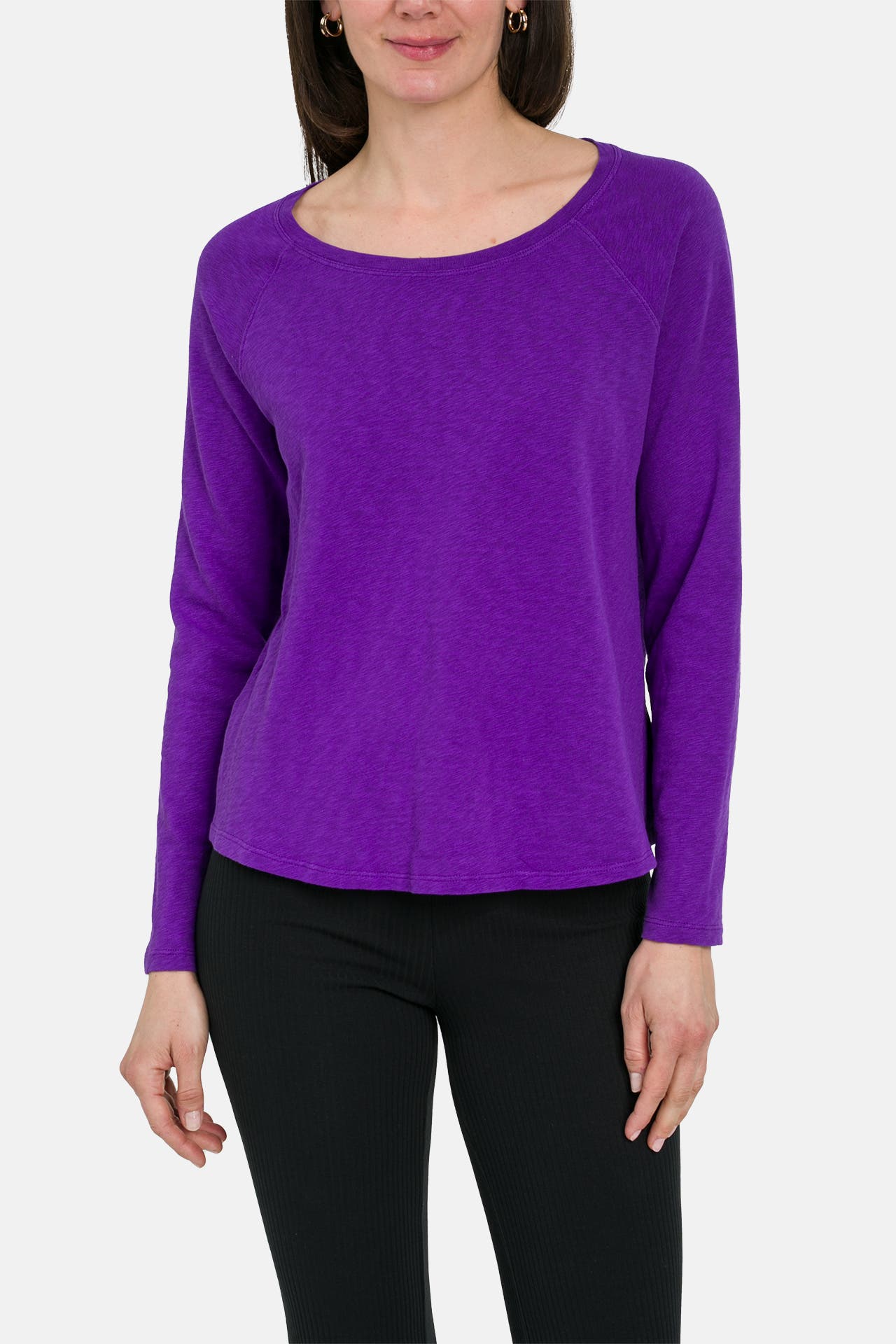 MARC O'POLO DENIM Longsleeve dunkellila, Bild 1