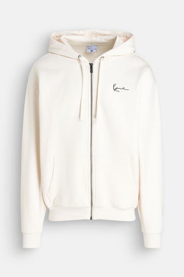 KARL KANI Sweatjacke ecru