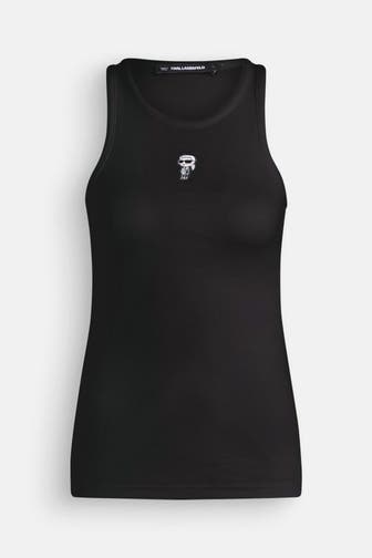 KARL LAGERFELD Top 'Ikon' schwarz