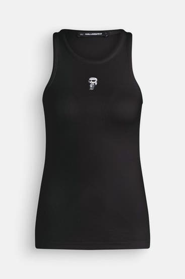 KARL LAGERFELD - Top 'Ikon' schwarz
