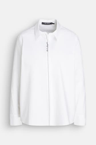 KARL LAGERFELD Casual-Bluse weiß