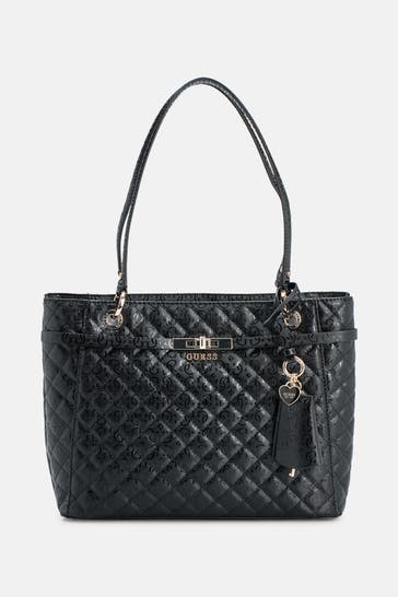 GUESS Handtasche 'Idra' schwarz
