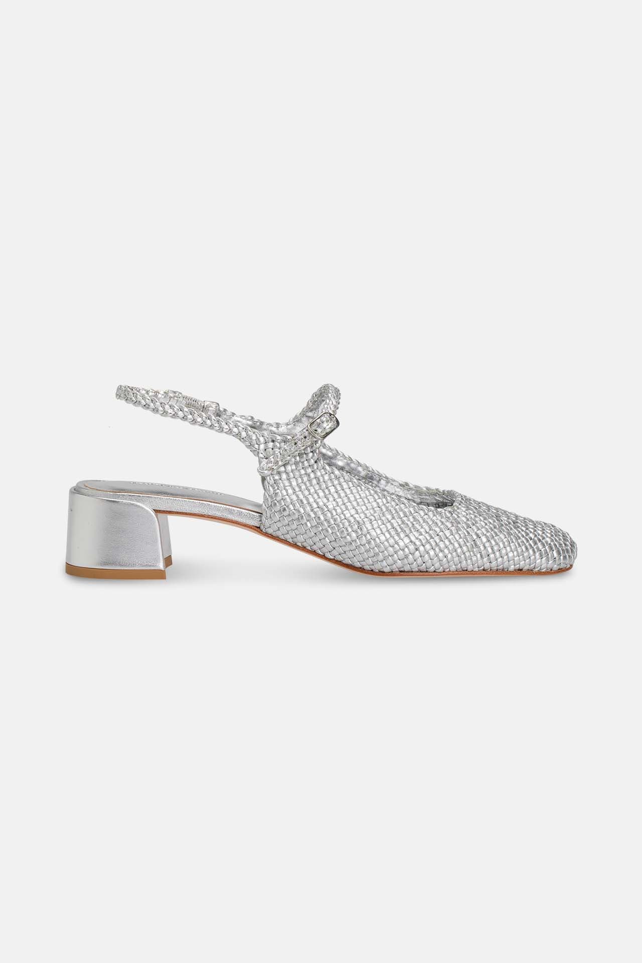 MELVIN & HAMILTON Sling-Pumps 'Belly' silber, Bild 1