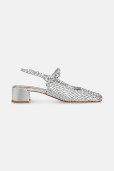 MELVIN & HAMILTON Sling-Pumps 'Belly' silber