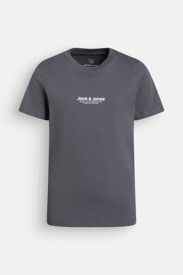 JACK & JONES T-Shirt dunkelgrau