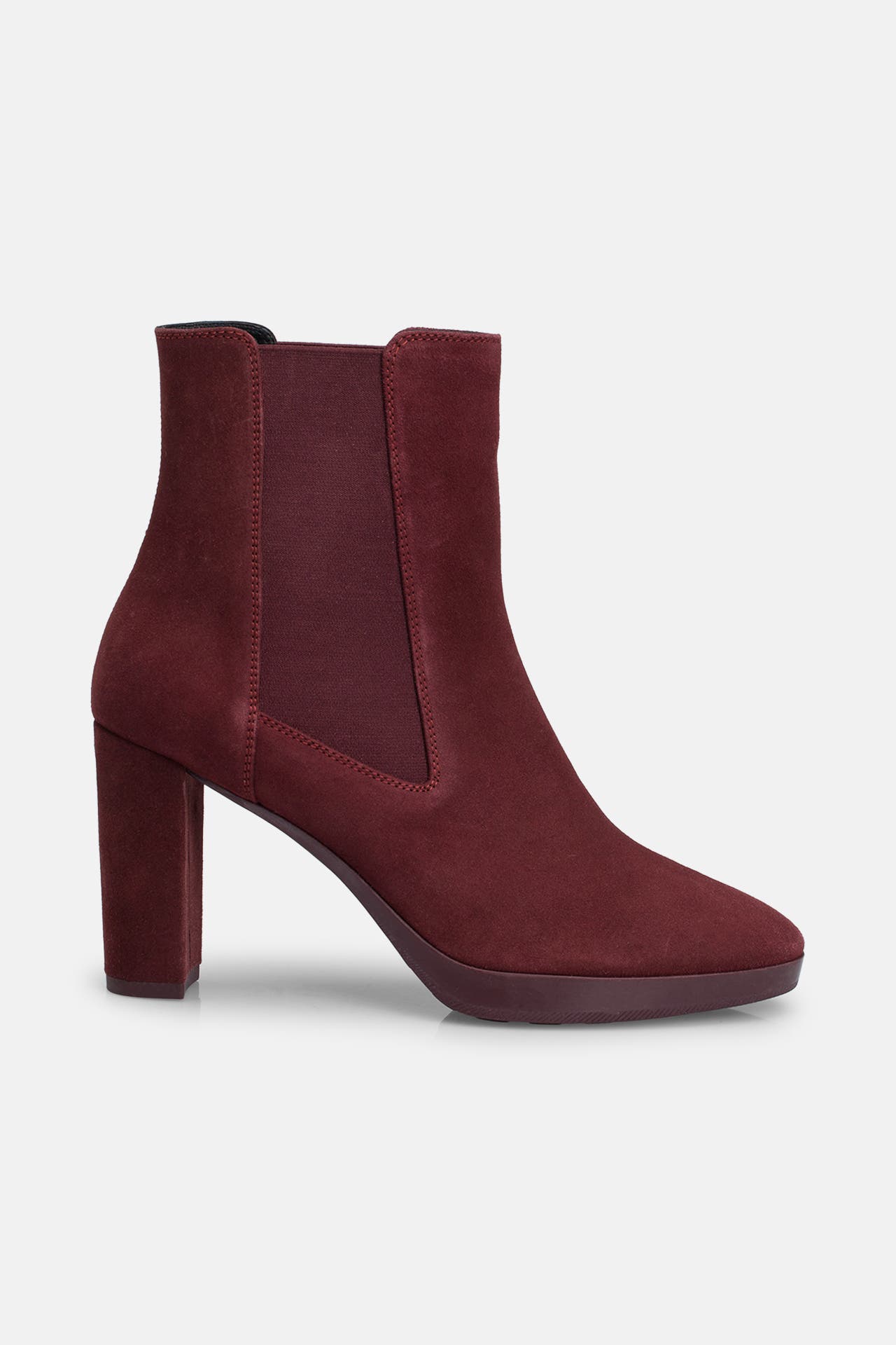 GEOX Leder-Stiefeletten weinrot, Bild 1