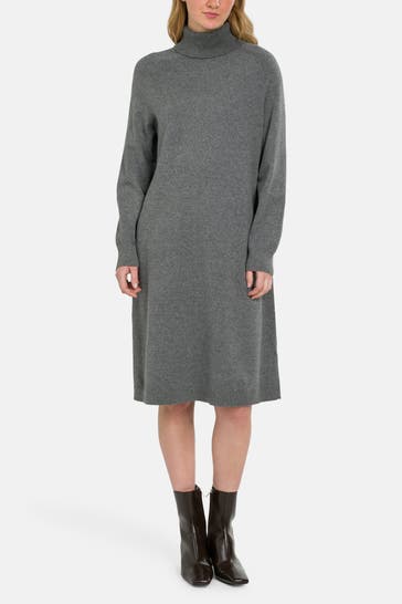 MARC O'POLO DENIM Strickkleid grau