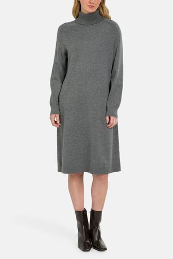 MARC O'POLO DENIM Strickkleid grau