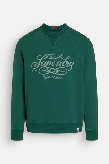 SUPERDRY Sweatshirt dunkelgrün
