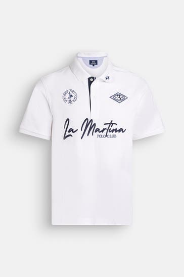 LA MARTINA Polo-Shirt weiß